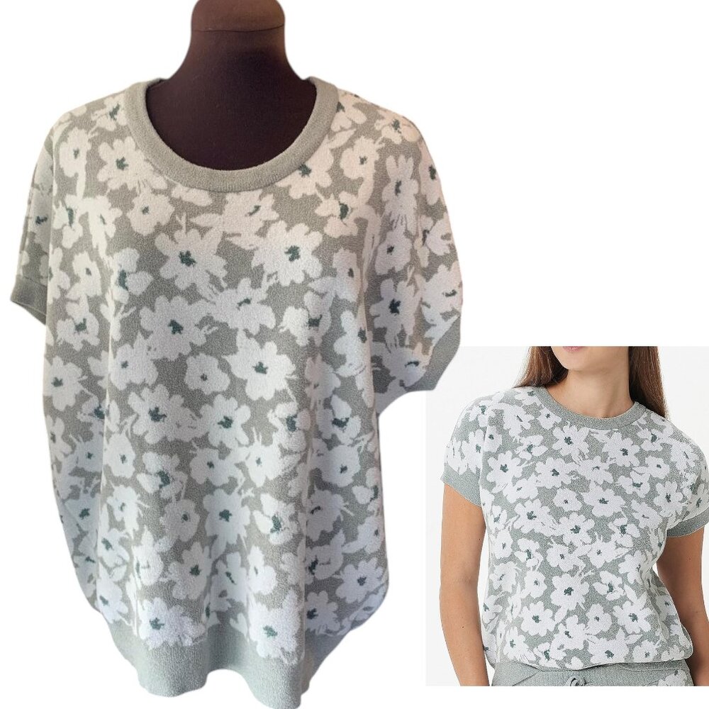 Barefoot Dreams Cozy Chic Ultra Lite Dolman Pullover 1X EUC Daffodil